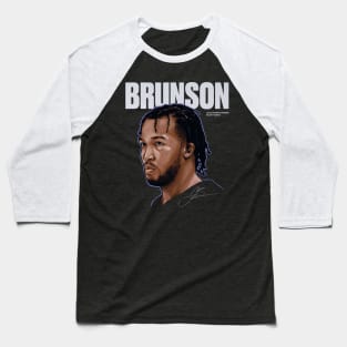 Jalen Brunson New York Game Face Baseball T-Shirt